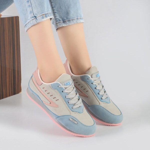 کفش و کتانی اسپرت زنانه مدل نایک NIKE رنگ آبی و صورتی کد 41228