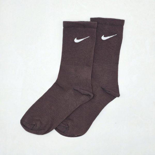 جوراب ساق دار مدل نایک NIKE رنگ قهوه ای کد 128