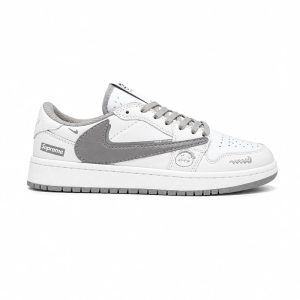 کفش و کتانی مردانه مدل نایک ترویس NIKE TRAVIS رنگ سفید طوسی کد 30246